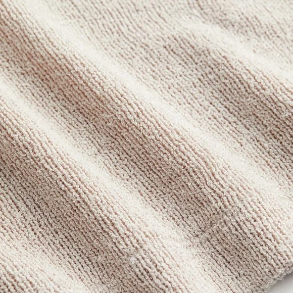 H&M Beige Textured Knit Polo Shirt Size L - Picture 4 of 6